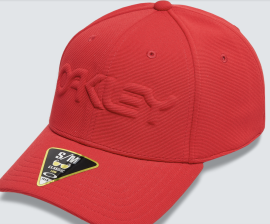 KŠILTOVKA - OAKLEY 6 PANEL STRETCH HAT EMBOSSED - RED LINE - 912208-465-L/XL