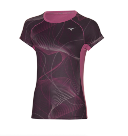 SPORTOVNÍ TRIČKO - MIZUNO - AERO TEE GRAPE WINE J2GA270481_L