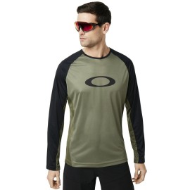 CYKLISTICKÝ MTB DRES - OAKLEY MTB LS tech tee BEETLE - 434362-73T - S