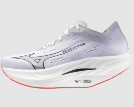 PÁNSKÉ BĚŽECKÉ BOTY - MIZUNO WAVE REBELLION PRO 2 / White/Harbor Mist/Cayenne / - U1GD241701_42.0/8.0