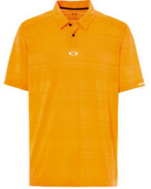 OAKLEY AERO STRIPE JACQUARD POLO TEE NEON ORANGE - 434034-71G-M