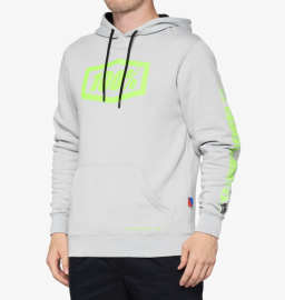 100% BURST PULOVER HOODIE FLEECE VAPOR L - 36039-404-12