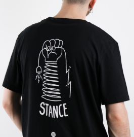 PÁNSKÉ TRIKO - STANCE COIL BLACK TEE A3SS1A20CO-BLK-L