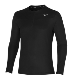 SPORTOVNÍ TRIČKO - MIZUNO - DRYAEROFLOW LS HZ / Black  J2GA255009_XXL