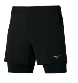 PÁNSKÉ BĚŽECKÉ ŠORTKY - MIZUNO - ER 5.5 2in1 SHORT BLACK J2GB205509_M