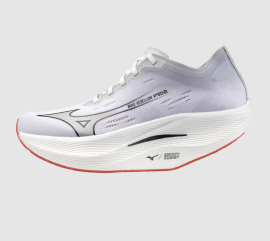 DÁMSKÉ BĚŽECKÉ BOTY - MIZUNO WAVE REBELLION PRO 2 / White/Harbor Mist/Cayenne / - U1GE241721_41.0/7.5