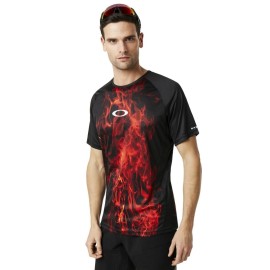 OAKLEY MTB SS tech tee FLAMES - 457608-9A3 - L