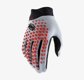 100% GEOMATIC GLOVES XL GREY / RACER RED 10026-00013
