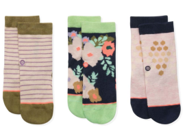 STANCE X FRESHLY PICKED - 3 PAIRS -T110C16FRE-MUL- MULTI-1-2Y