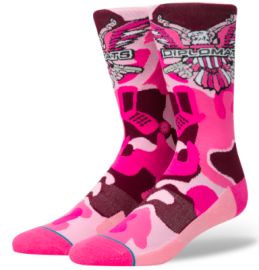 STANCE CAM'RON CAMO - ANTHEM DIPLOMATS - PINK / L - M545C16CCO-PNK/PINK-L