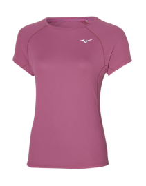 SPORTOVNÍ TRIČKO - MIZUNO - DRYAEROFLOW TEE / MAGENTA HAZE J2GA270285_XL