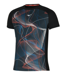 MIZUNO - Aero Tee / Black/Multi  J2GA250098_L