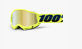 OCHRANNÉ BRÝLE - 100% ACCURI 2 GOGGLE FLUO YELLOW / GOLD 50014-00003