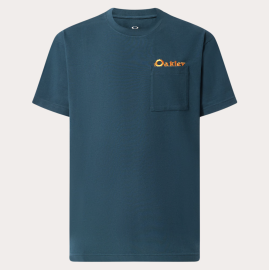 PÁNSKÉ TRIČKO - OAKLEY ENHANCE NEW RETRO TEE FLAG 1.0 OIL BLUE FOA406341-6LA-XL