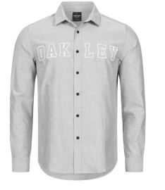 PÁNSKÁ KOŠILE - OAKLEY ICON OXFORD LOGO LS SHIRT- STONE GREY 401903-22Y-M