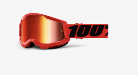 100% STRATA 2 GOGGLE RED / RED 50028-00004