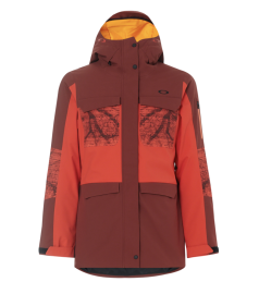 PÁNSKÁ ZIMNÍ BUNDA - OAKLEY MOONSHINE INSULATED 2L 10K JACKET- OXBLOOD RED 511738-44A-M