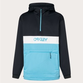 SPORTOVNÍ MIKINA - OAKLEY TNP NOSE GRAB SOFTSHELL HOODIE BLACK/BRIGHT BLUE FOA404727-9WT-M