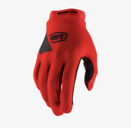 RUKAVICE - 100% RIDECAMP GLOVES RED S 10018-003-10