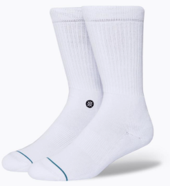 STANCE ICON - WHITE SOCK - M311D14ICO-WHB-WHITEBLACK-M