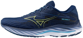 MIZUNO WAVE RIDER 27 / Navy Peony/Sharp Green/Swim Cap / - J1GC230353_44.5/10.0