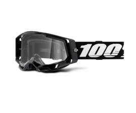 100% RACECRAFT 2 GOGGLE BLACK / CLEAR 50009-00001