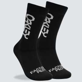 PONOŽKY - OAKLEY FACTORY PILOT MTB SOCKS - BLACKOUT FOS900880-02E-S