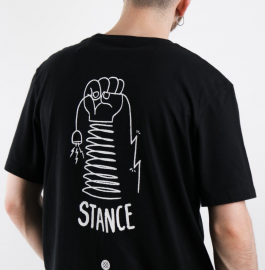 STANCE COIL BLACK TEE A3SS1A20CO-BLK-M