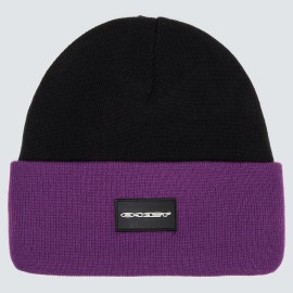 ZIMNÍ ČEPICE - OAKLEY TC STRETCH LOGO BEANIE BLACKOUT/ULTRA PURPLE - FOS900936-9EB-U