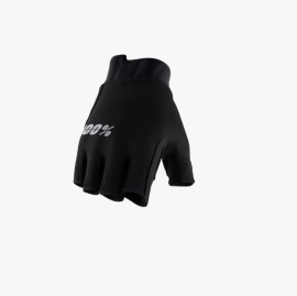 100% EXCEEDA WOMEN'S GEL SHORT FINGER GLOVES BLACK S 10025-00001