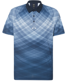 OAKLEY BARKIE GRADIENT GOLF POLO SS TEE FATHOM - 434312-6AC-M