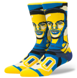 PÁNSKÉ SPORTOVNÍ PONOŽKY - STANCE MOSAIC CURRY - NBA STEPHEN CURRY - YELLOW / L - M545A17MCU-YEL-YELLOW-L