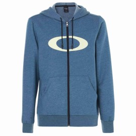 PÁNSKÁ MIKINA S KAPUCÍ - OAKLEY ELLIPSE FZ HOODIE BLUE CORAL HEATHER S - 461644-6D9-S