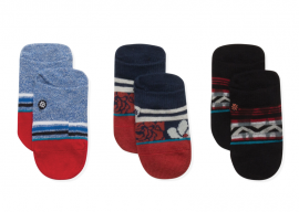 STANCE RED TIDE I - 3 PAIRS -I110C16RED-RED-3-6M