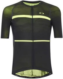 CYKLISTICKÝ DRES - OAKLEY JAWBREAKER ROAD JERSEY BLACKOUT / HI-VIS YELLOW- 434051-05W-L