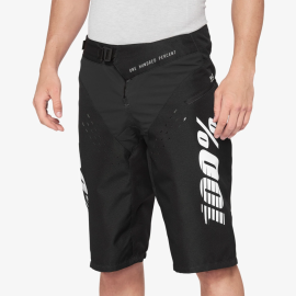 CYKLO ŠORTKY - 100% R-CORE SHORTS 34 BLACK 40007-00003