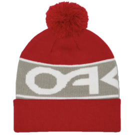 OAKLEY FACTORY CUFF BEANIE - RED LINE / STONE GREY - 911432-9NS-U