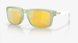 OAKLEY HOLBROOK - RE-DISCOVER COLLECTION- DARK JADE OPALINE / PRIZM 24K POLARIZED - OO9102-Y055