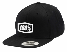 100% ESSENTIAL SNAPBACK HAT BLACK 20015-001-01