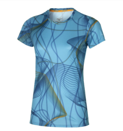 MIZUNO - GRAPHIC TEE MILKY BLUE J2GA270523_XS