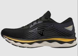 MIZUNO WAVE SKY 6 / Black / Tradewinds / Gold Fusion J1GC220202_47.0/12.0