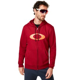 PÁNSKÁ MIKINA S KAPUCÍ - OAKLEY ELLIPSE FZ HOODIE RASPBERRY S - 461644-45A-S