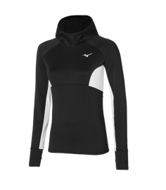 MIZUNO - WARMALITE HOODED LS BLACK J2GC270509_XS