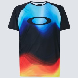 CYKLISTICKÝ MTB DRES - OAKLEY MTB SS TECH TEE MULTICOLOR GRADIENT M - FOA400848-97C-M