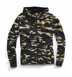 PÁNSKÁ MIKINA  - 100% INTERVAL ZIP HOODED SWEATSHIRT CAMO M 36023-064-11