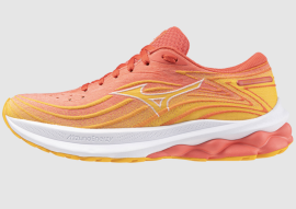 BĚŽECKÉ BOTY - MIZUNO WAVE SKYRISE 5 / Citrus/Black/Cayenne / - J1GC240902_42.5/8.5