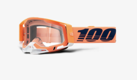 OCHRANNÉ BRÝLE - 100% RACECRAFT 2 GOGGLE CORAL / CLEAR 50009-00018