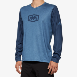 PÁNSKÝ CYKLO DRES - 100% AIRMATIC LONG SLEEVE JERSEY / SLATE BLUE M 40019-00016