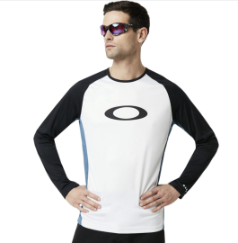 OAKLEY MTB LS TECH TEE REAL TEAL - 434362-6E3-M