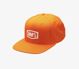 100% ICON SNAPBACK CAP ORANGE - OS  20044-00004